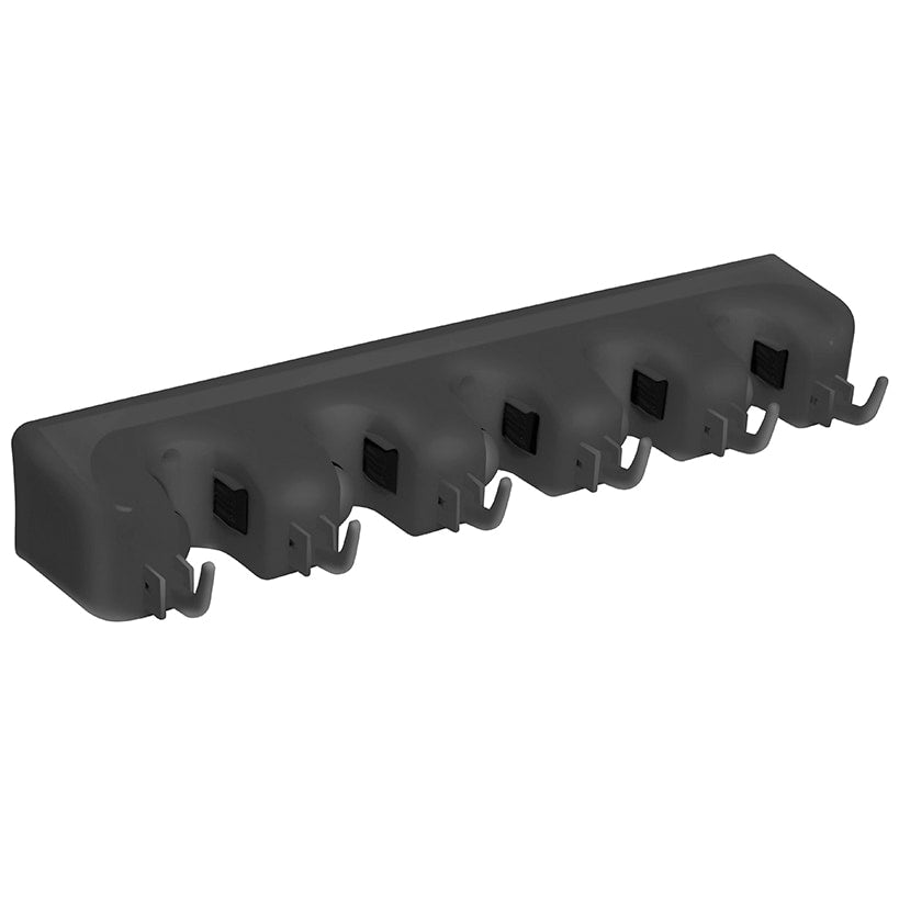 5-Slot Mop and Broom Wall Organizer