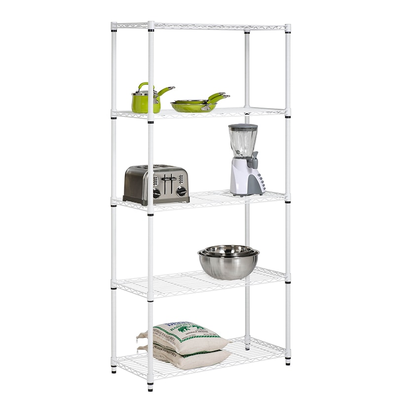 Heavy-Duty Adjustable Shelving Unit 5-Tier