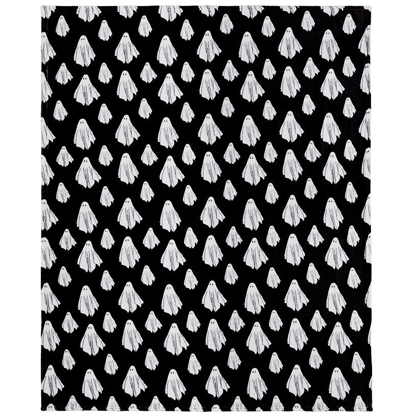 Halloween Ghost Plush Throw