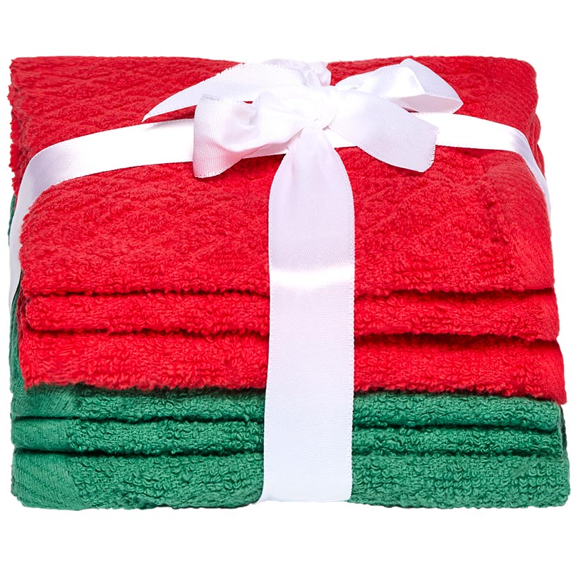 Cotton Washcloth 6 Piece Set