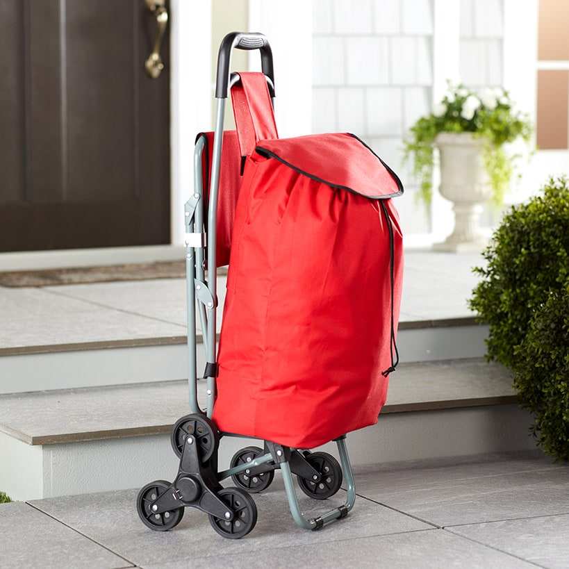 6-Wheel Shopping Cart with Seat