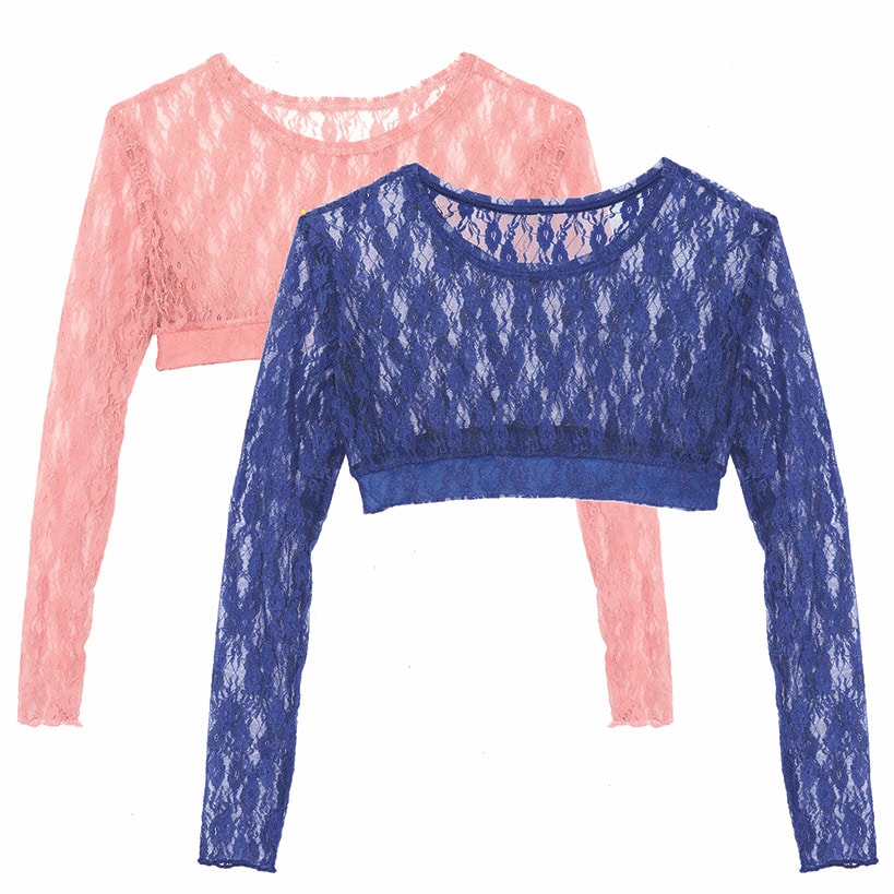 Women's Sets of 2 Lace Layering Tops