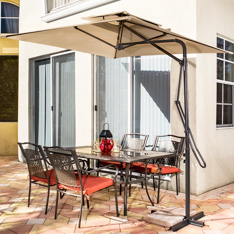 Offset Cantilever Vented Umbrella