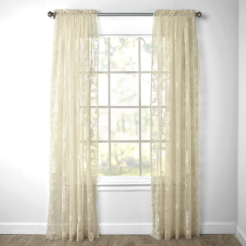 Lace Window Panel or Valance
