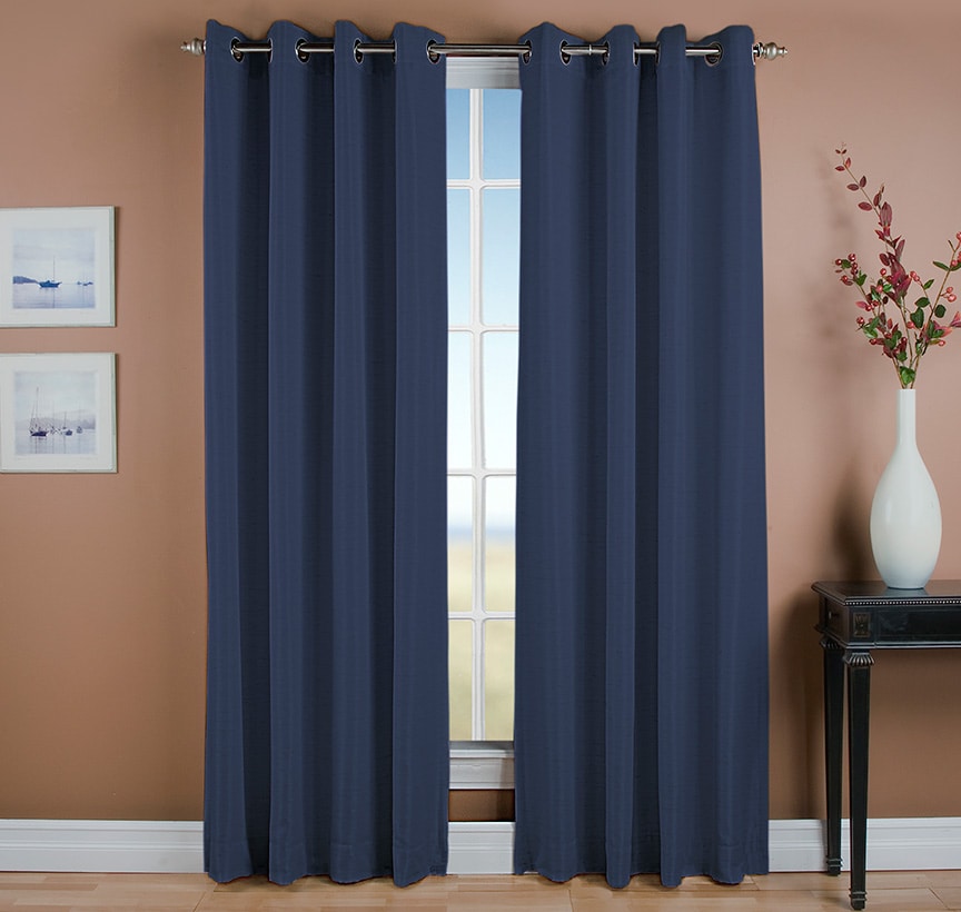 Grasscloth Room Darkening Window Panel