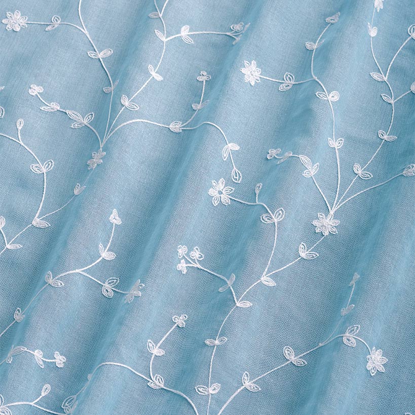 Embroidered Semi-Sheer Panel