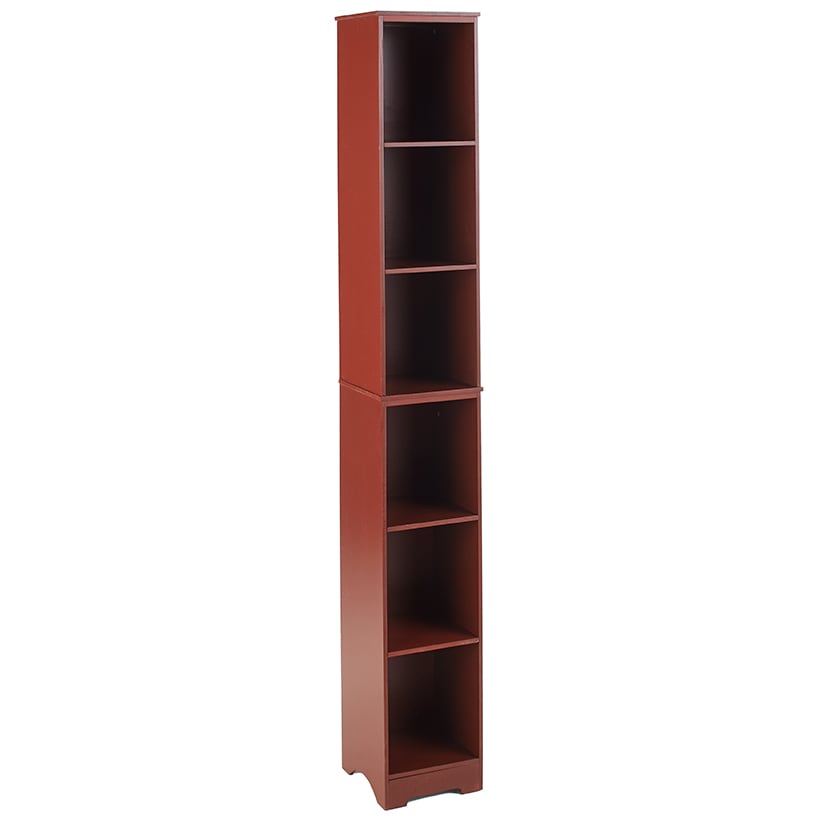 Narrow Storage Tower with 6 Shelves or Set of 2 Wicker Baskets
