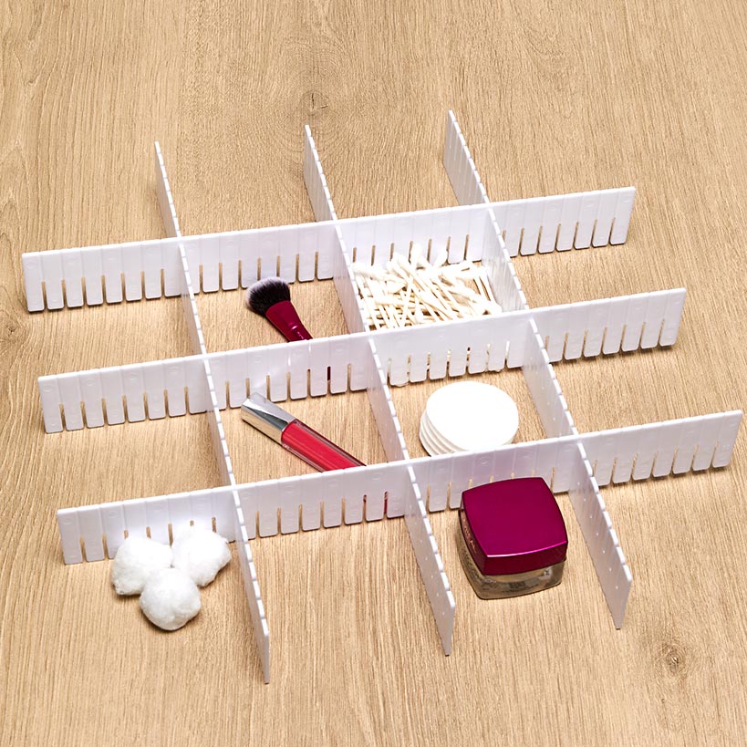 6-Pc. Adjustable Drawer Dividers Set