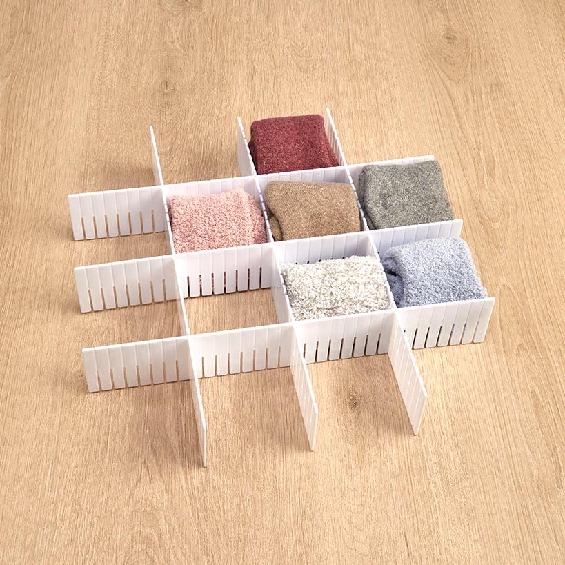 6-Pc. Adjustable Drawer Dividers Set