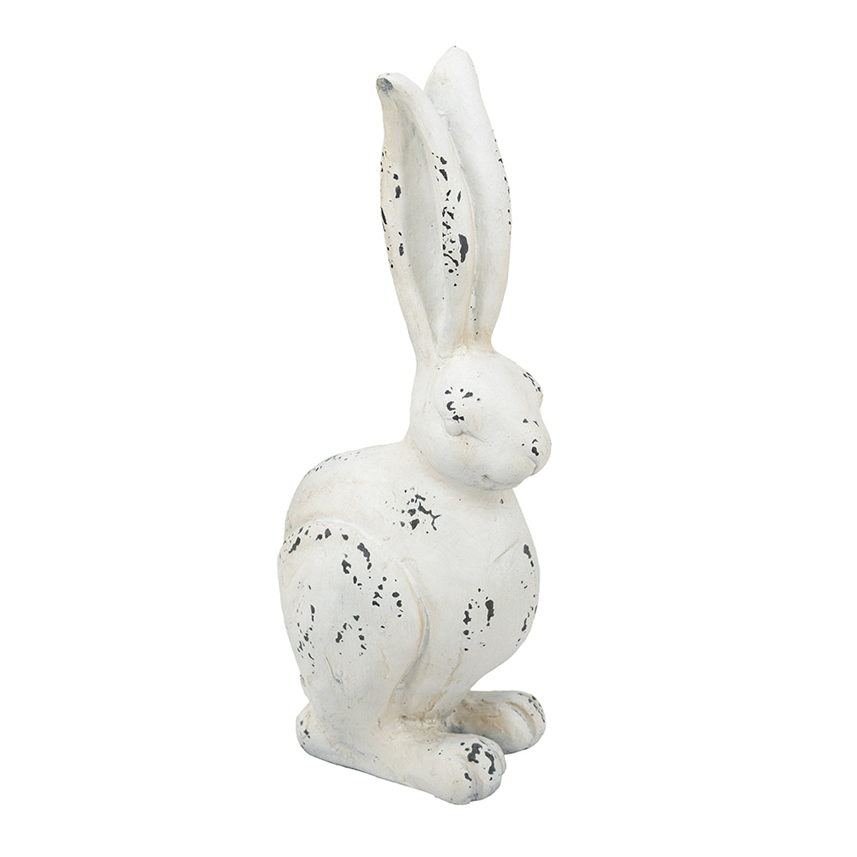 8.3x5.1x18.5" White Rustic Rabbit Figurine, Small - image 2