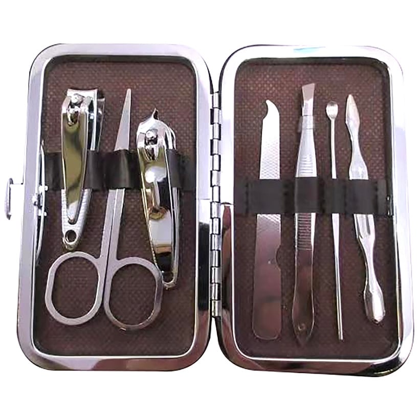 Manicure Kit in Deluxe Floral Case 7pc