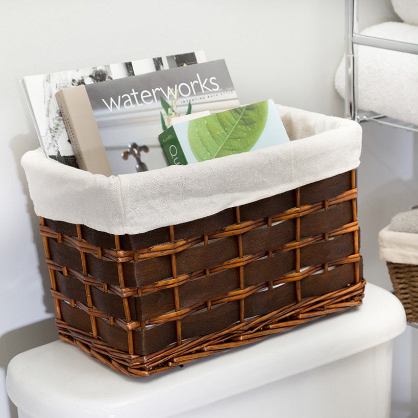 Wicker Hamper and Bath Combo Set 7-pc