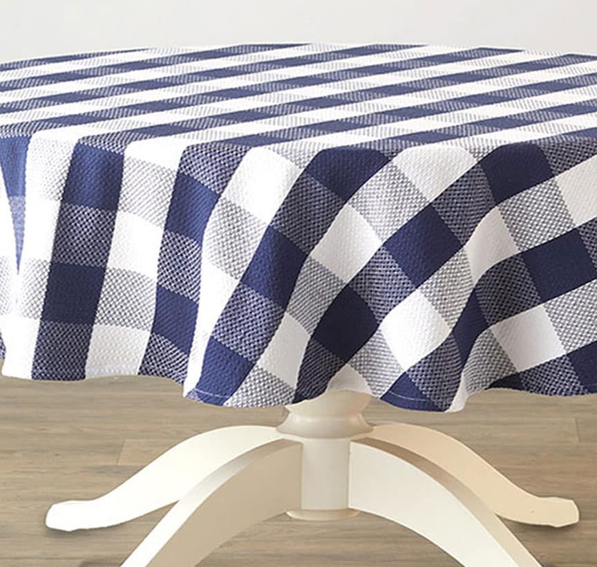 Homespun Cotton Checkered Table Linens
