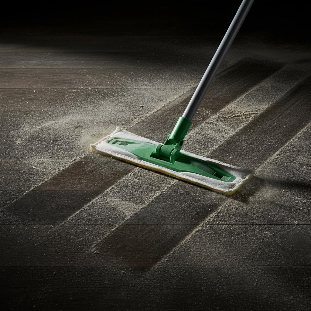 2 in 1 Dry & Wet Sweeper Mop Set With Handle – Reusable Floor Cleaning System for Hardwood, Tile & Laminate