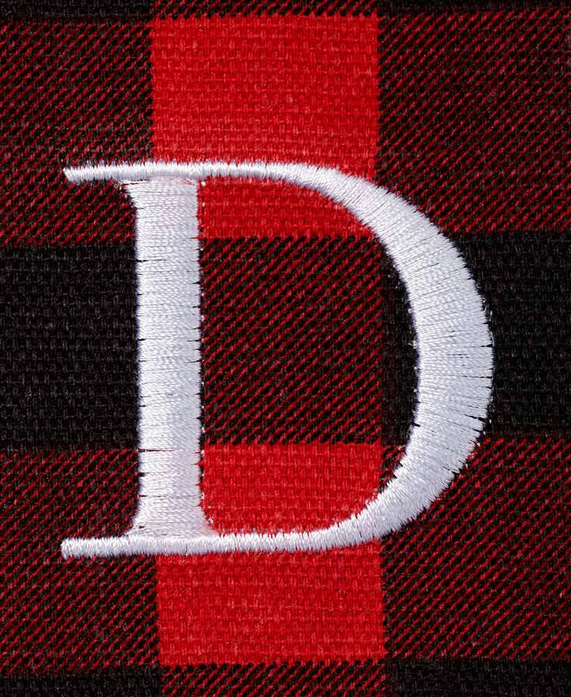 Women's Monogram Red Buffalo Plaid Tote Bag with Matching Purse Set