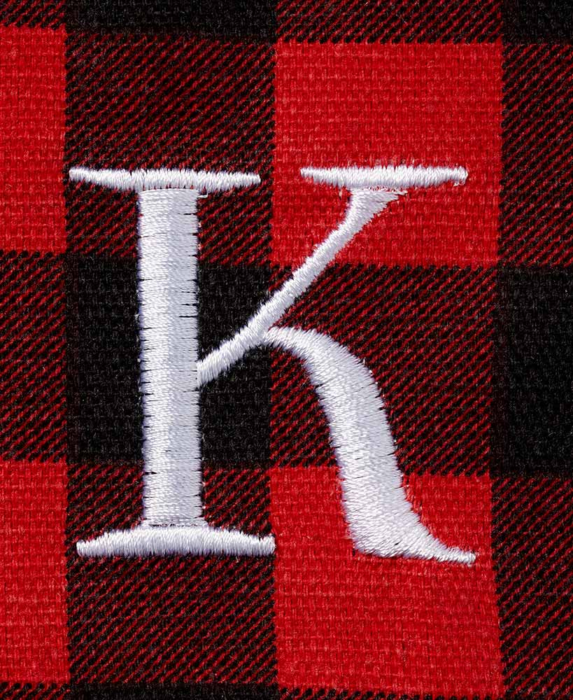 Women's Monogram Red Buffalo Plaid Tote Bag with Matching Purse Set