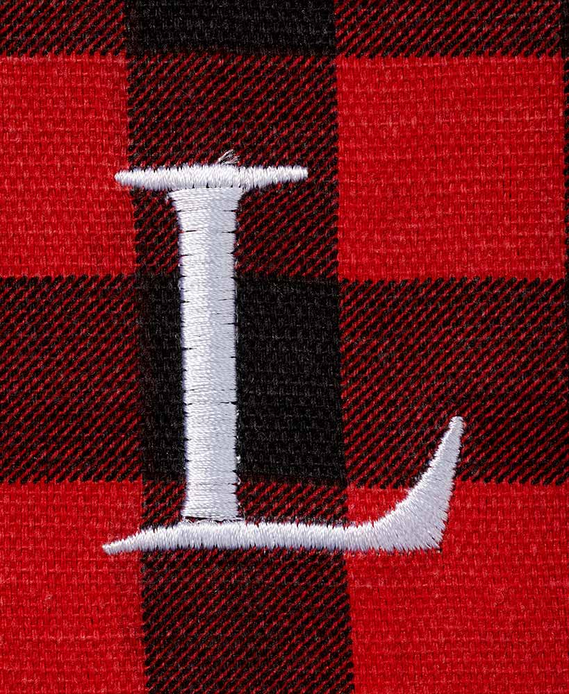 Women's Monogram Red Buffalo Plaid Tote Bag with Matching Purse Set