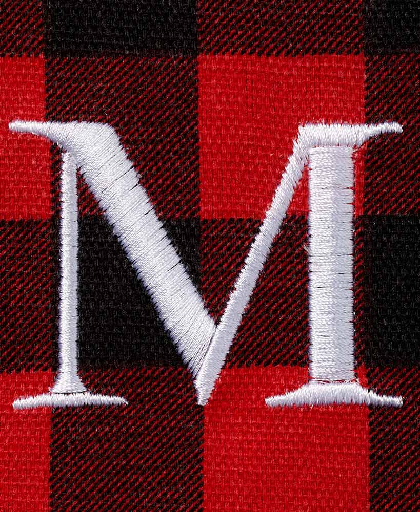 Women's Monogram Red Buffalo Plaid Tote Bag with Matching Purse Set