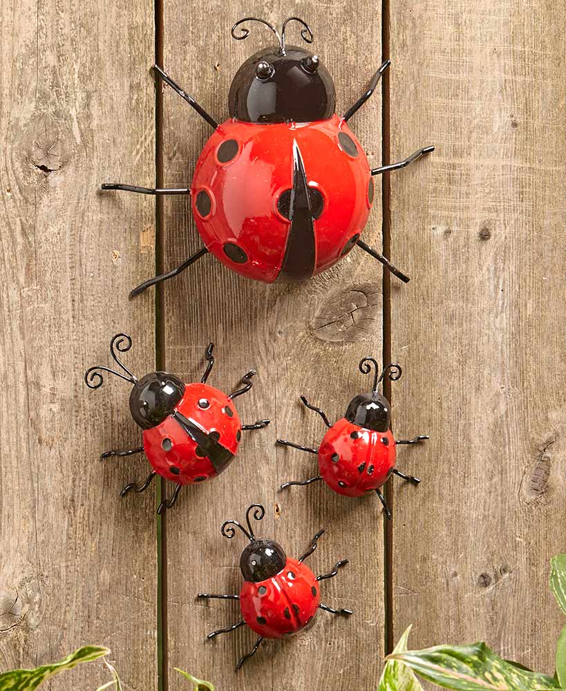 Sets of 4 Metal Garden Bugs
