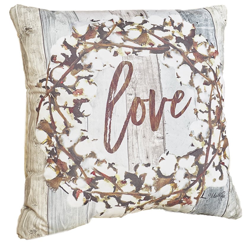 Cotton Boll Accent Pillows