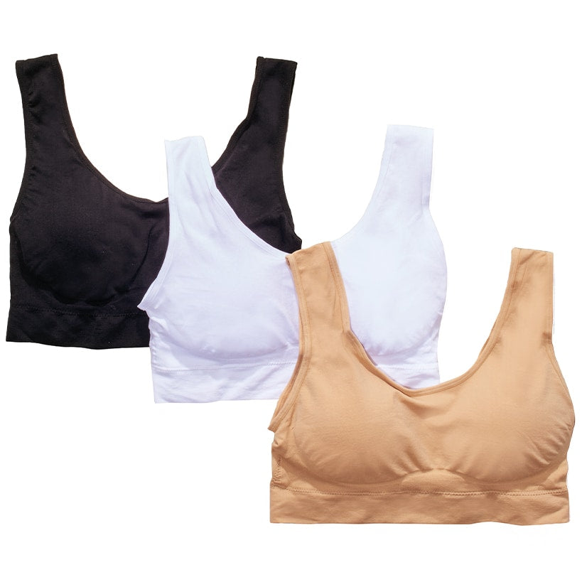 Sets of 3 Seamless Comfort Bras