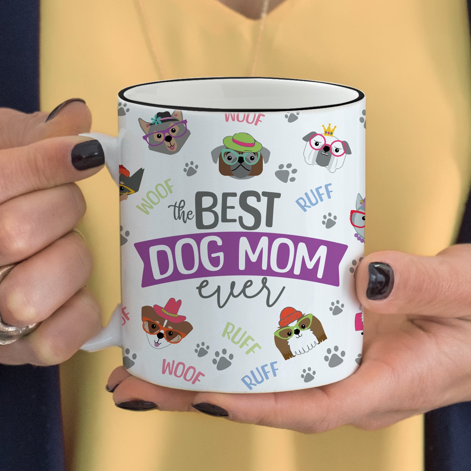 Personalized Best Dog Mom Coffee Mug