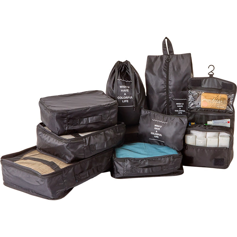 Travel Packing Cubes and Bags Set - 8-Pc.
