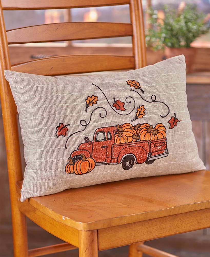 Harvest Gathering Embroidered Home Accents