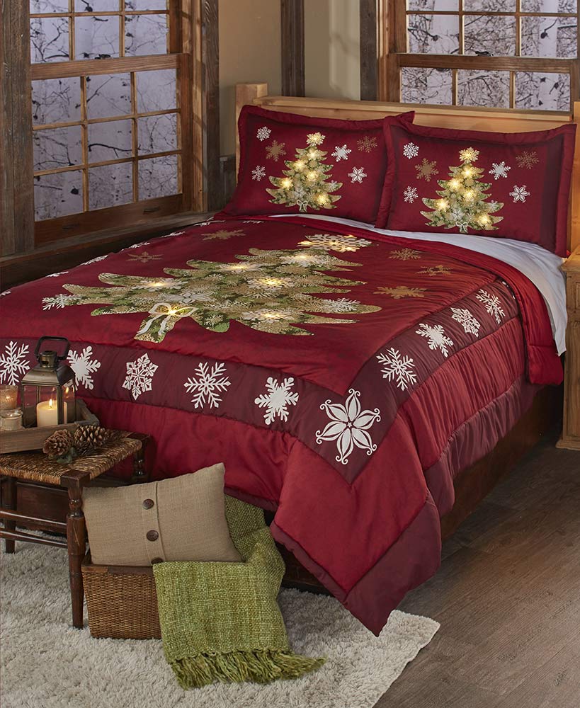 Lighted Holiday Bedding