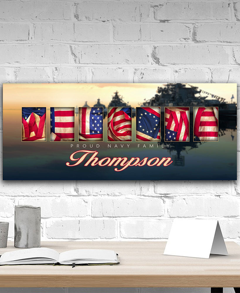 Personalized Proud Military Family Art