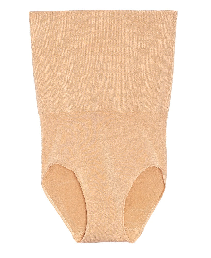Women's High-Waisted Shaper Briefs or Boy Shorts - Nude Size Small