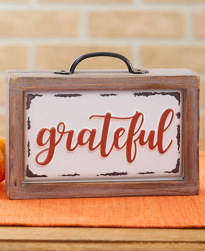 Harvest Enamel Block Signs