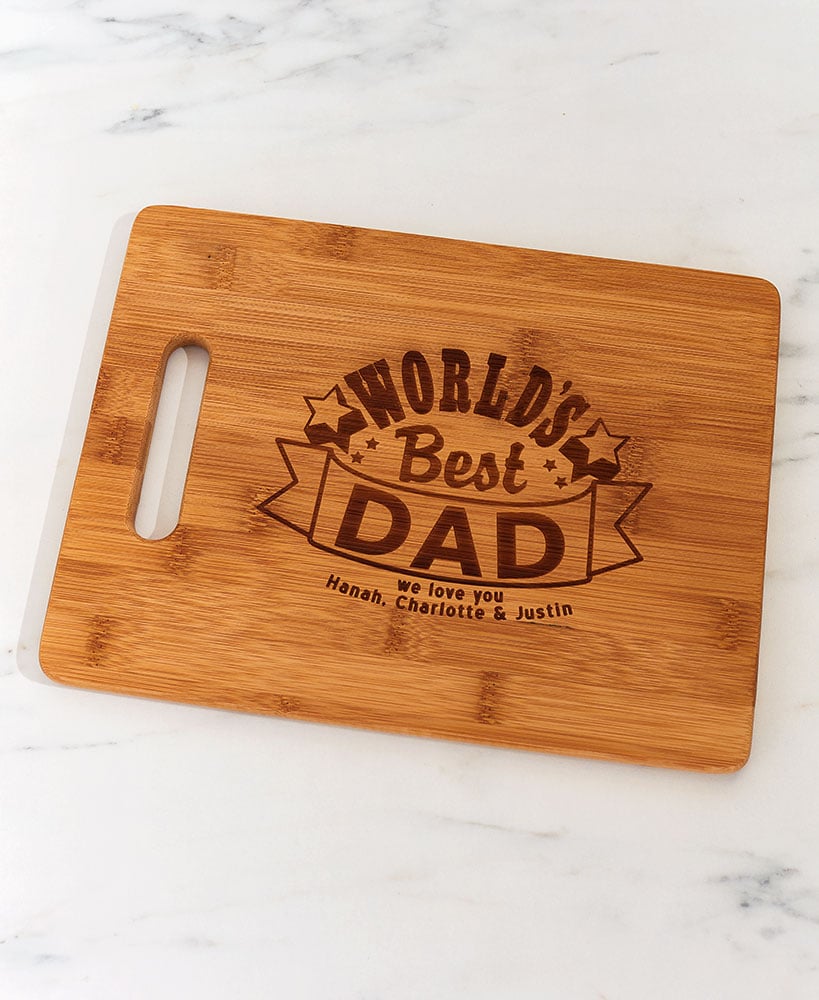 Personalized Men's Bamboo Cutting Boards