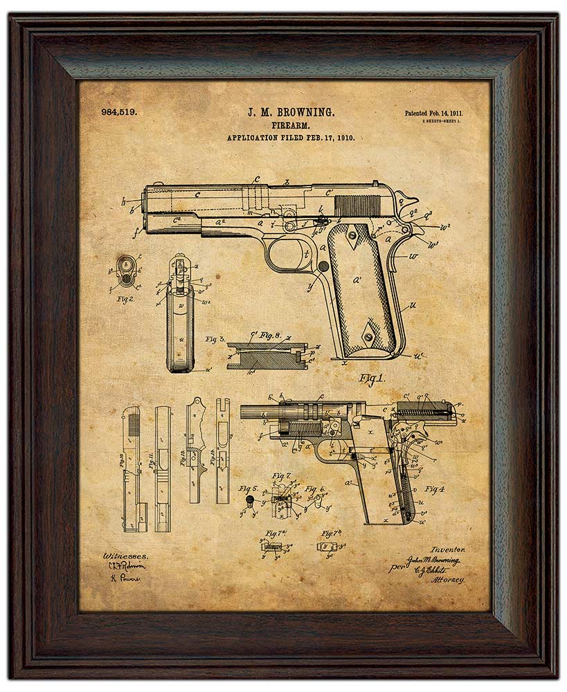 Personalized Patent Framed Wall Art