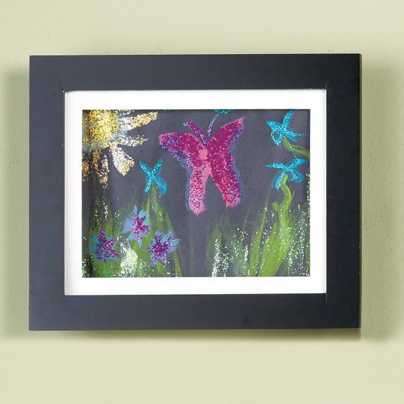 Interchangeable Artwork Frame With Storage 5" x 7", 8.5" x 11", 9" x 12"#select-color_black