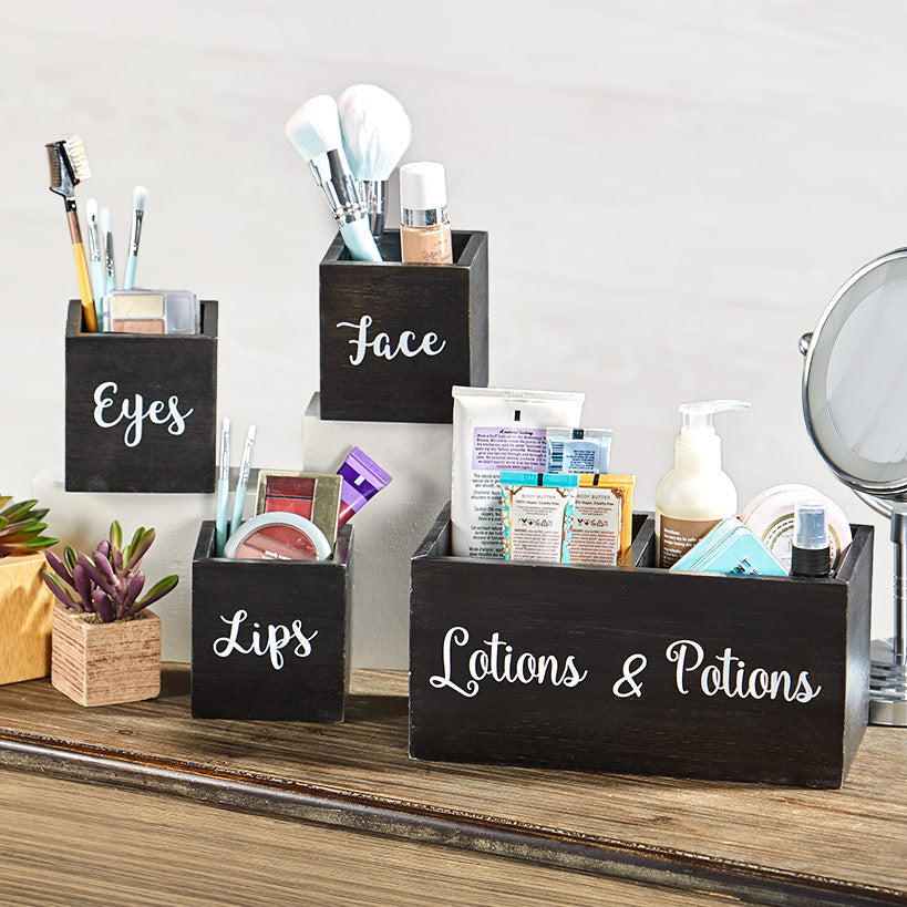 Wood Beauty Organizers