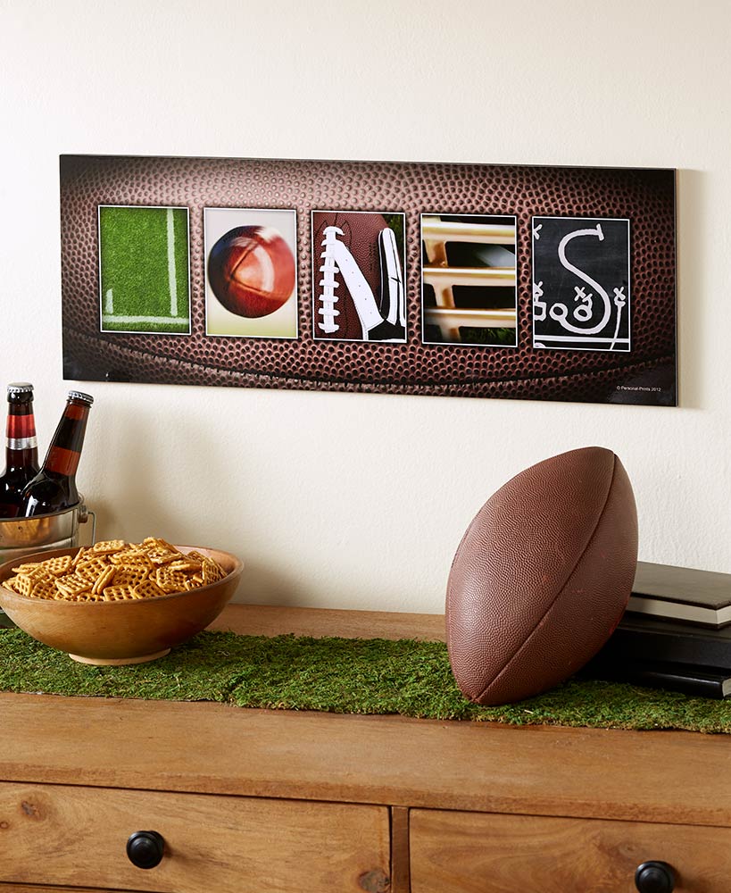 Personalized Sports Themed Name Wall Art