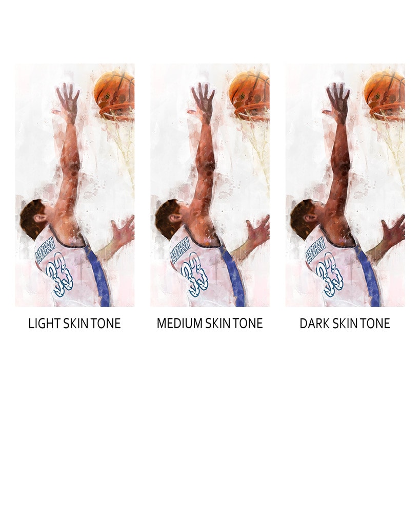 Personalized Basketball Player Wall Art