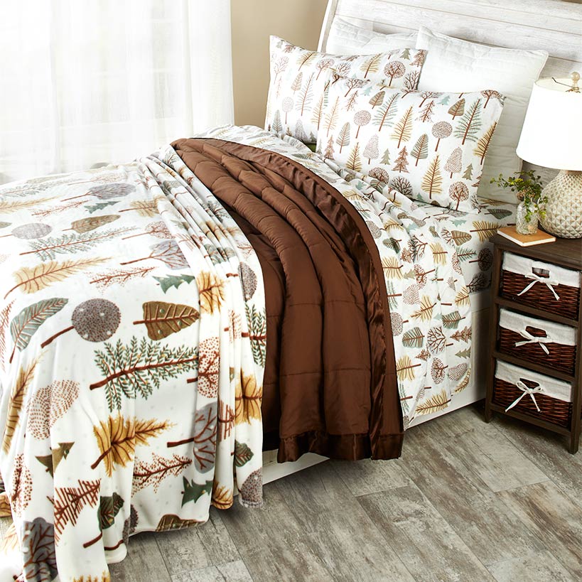 Mountain Ridge Sheet Sets or Plush Blankets