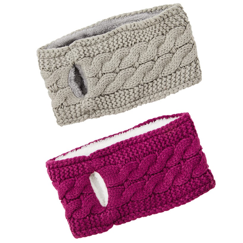 Sets of 2 Ponytail Knit Headwrap