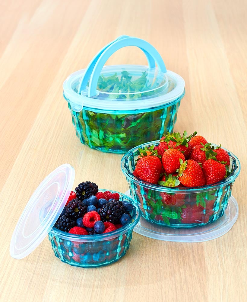 6-Pc. Diamond Design Food Storage Containers