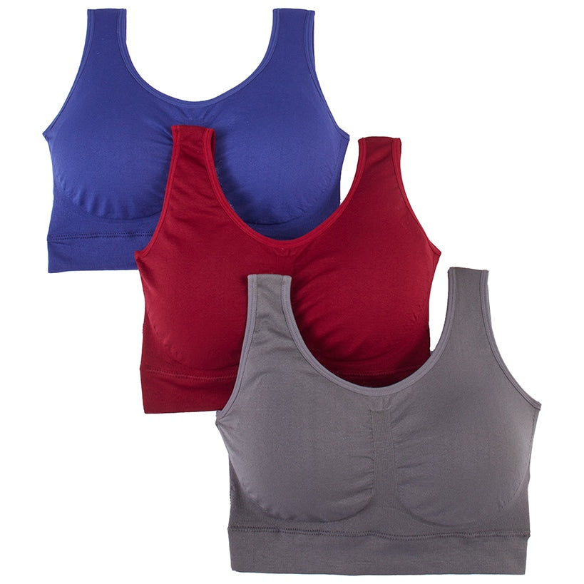 Sets of 3 Seamless Comfort Bras