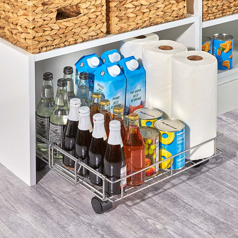 Expandable Rolling Metal Storage Basket Home And Kitchen Storage Solution: Ultimate Space-Saver Guide
