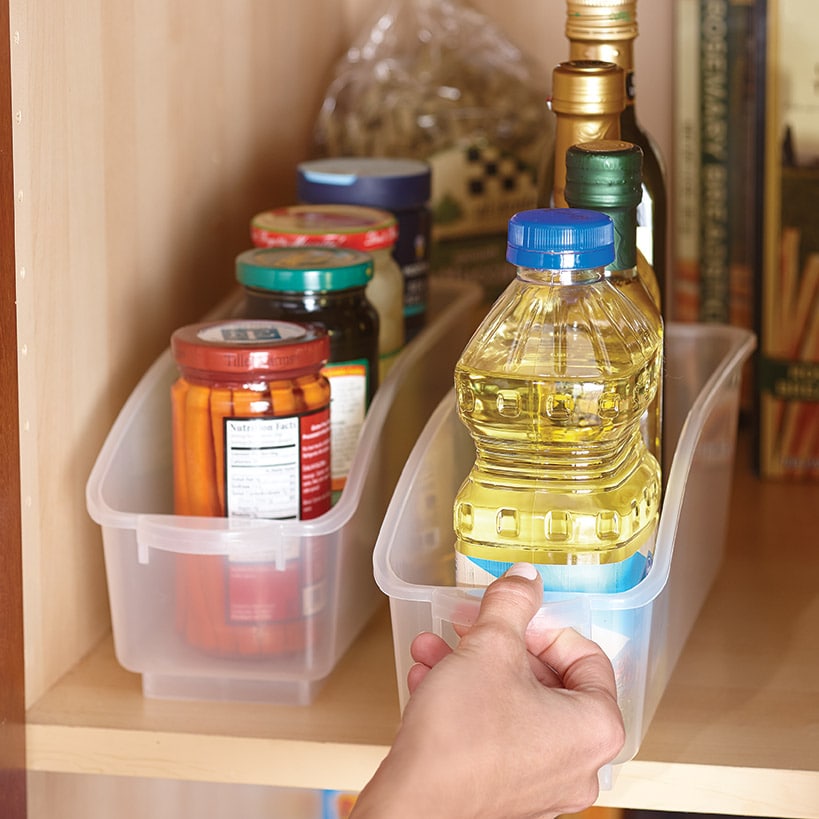 Pantry Storage Containers with Wheels - Set of 2