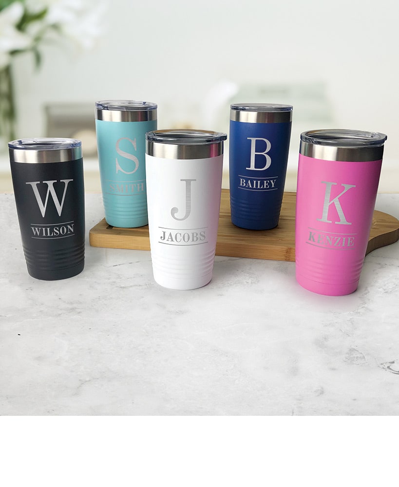Personalized Tumbler Stainless Steel Insulated 20oz