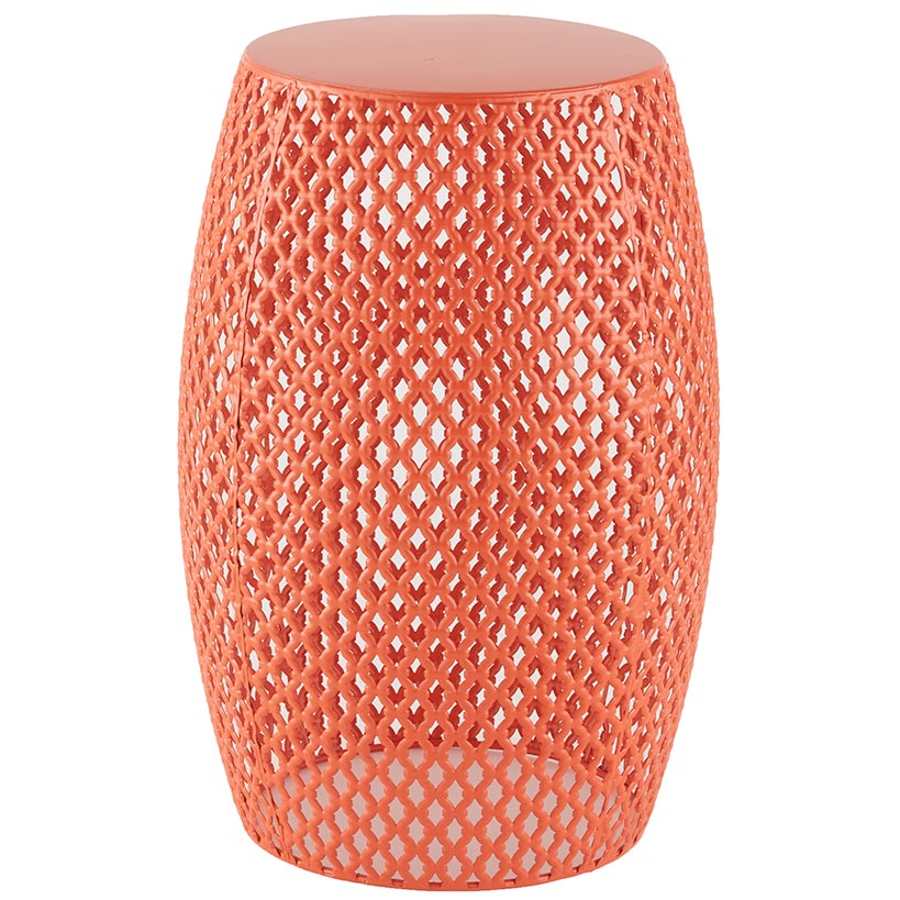 Metal Lattice Barrel Stools