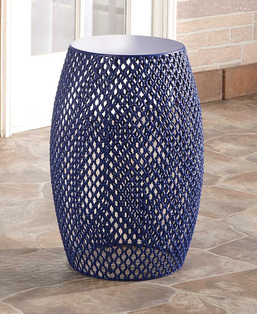 Metal Lattice Barrel Stools
