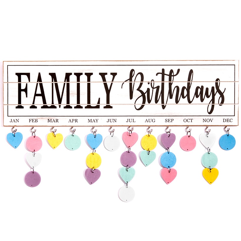 Family Birthday Plaque