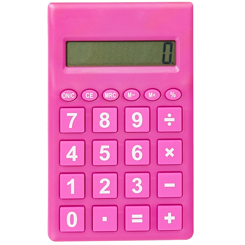 Pocket Calculator with Large Read Out 8 Digit Display