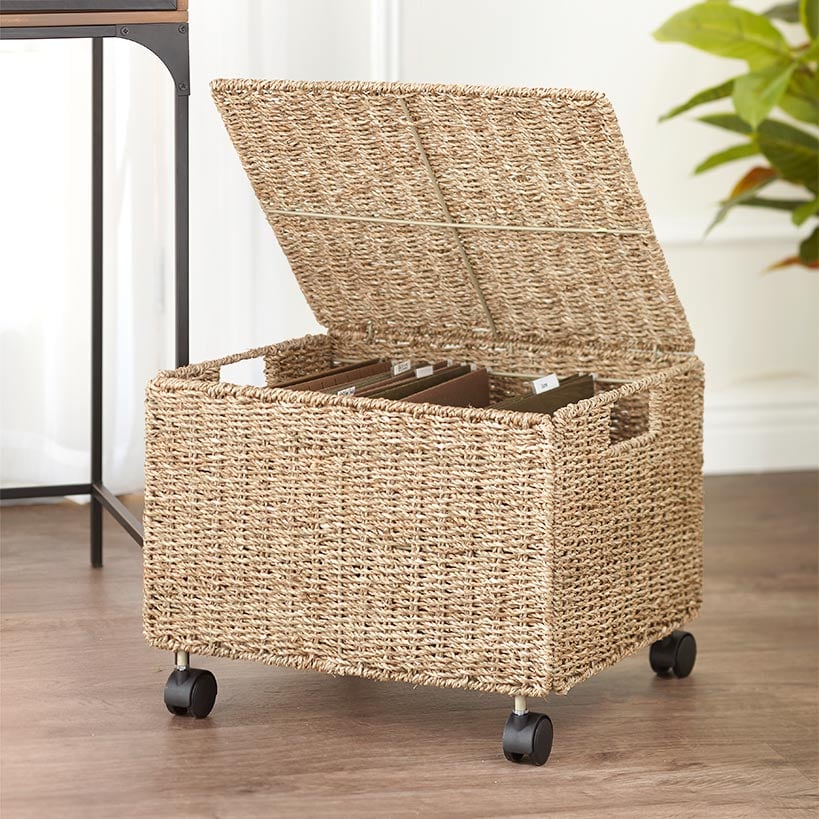 Seagrass Rolling File Organizer